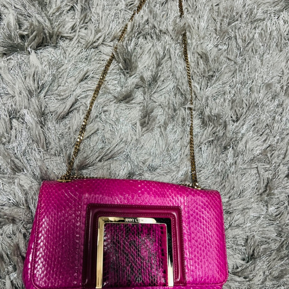 100% Authentic Python Jimmy Choo Bag - image 6